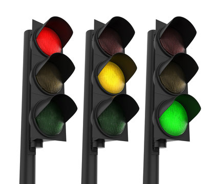 Traffic Lights Isolated