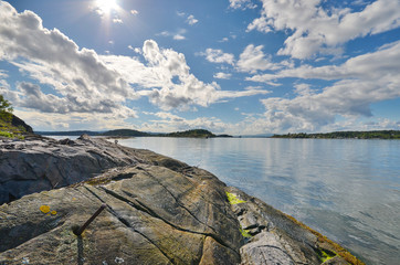 Oslo Fjord from bleikoya island