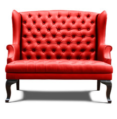 red armchair