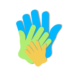 Template design - symbol of team, friendship, united , support, family and others