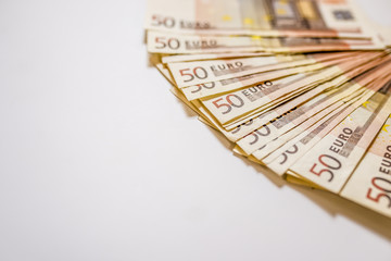 Euro Money Banknotes,  abstract background. Euro cash