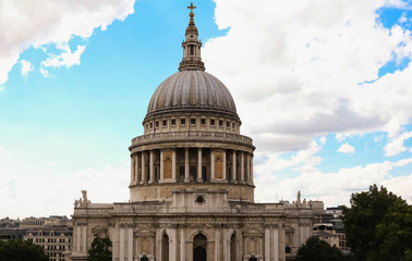 Fototapeta na wymiar The famous St Paul's cathedral , London, United Kingdom.