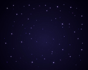 Dark Night Sky with Stars, Sparkle Background