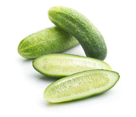 Fresh sliced cucumber.