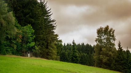 Fototapeta na wymiar Landschaft im Erzgebirge