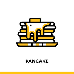 Linear icon, bakery and cooking. Elements suitable for website and presentation