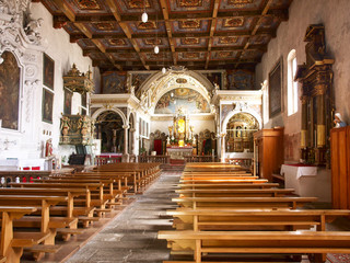 Fototapeta na wymiar View of the church of Santo Stefano