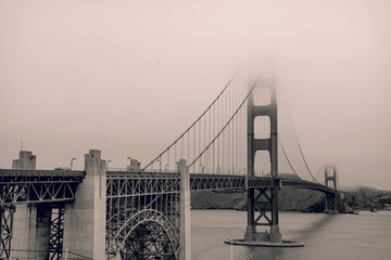 Golden Gate Bride - sepia