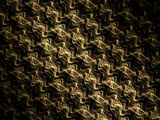 Gold waves diagonally black