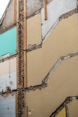 Schäden an Hauswand