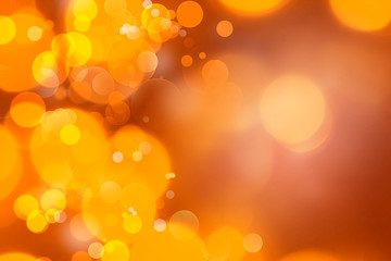 Orange abstract circles blur background