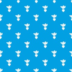 Fototapeta na wymiar Fresh beetroot pattern seamless blue