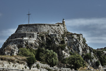 Fototapeta na wymiar Palaio Frourio in city of Corfu, Greece.