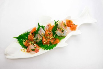 魚の和風カルパッチョ