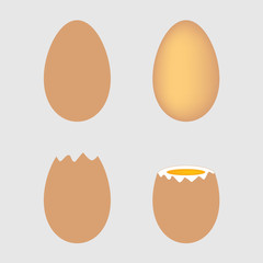 set of eggs- vector illustration