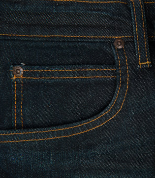 Denim grunge texture. Jeans close-up
