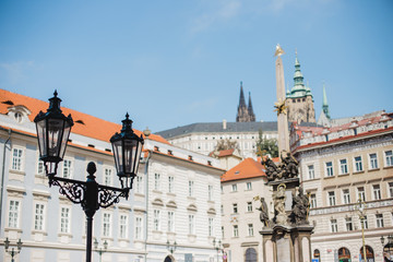 Obraz premium miasto praga most republiki czeskiej