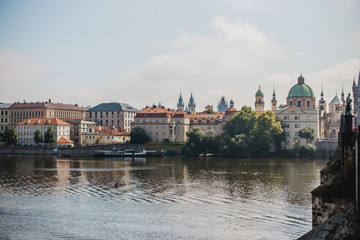 Obraz premium prague town czech republic bridge