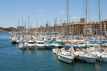 Fototapeta na wymiar Port of Marseille, France