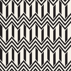 Vector seamless zigzag line pattern. Abstract stylish geometric background. Repeating lattice background