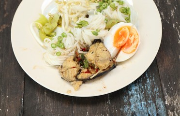 rice noodles boiled spicy fish
