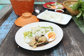 rice noodles boiled spicy fish