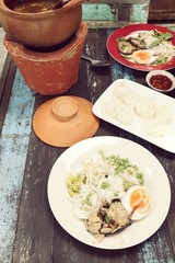 rice noodles boiled spicy fish