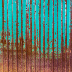 Background rusty steel old green wall rough texture size 1 on 1