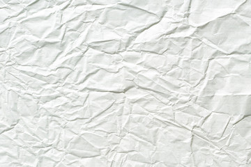 White crumpled paper texture