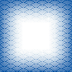 Background with abstract line waves pattern and thickness gradient