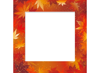 シームレスな秋の背景　正方形　赤