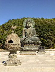 Large Korean Buddha statue, in Seoraksan National Park, South Korea