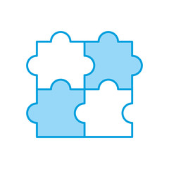 puzzle pieces isolated icon vector illustration design