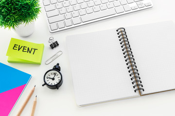 Event planning concept