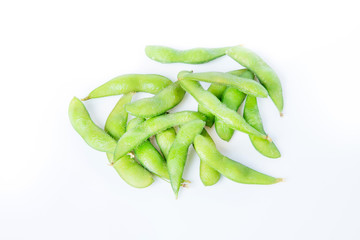 garden pea isolated on white background