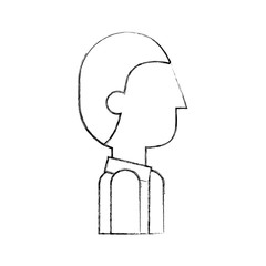 businessman profile avatar isolated icon vector illustration design