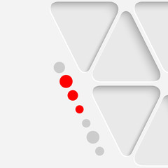 Abstract Triangle Graphic Design. White Modern Geometric Background
