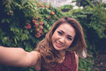 Naklejka premium Selfie time
