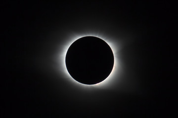 Solar Eclipse at Totality in North Carolina, Aug 21, 2017 - obrazy, fototapety, plakaty