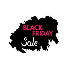 Black friday Grange texture sale banner, price tag. Vector illustration