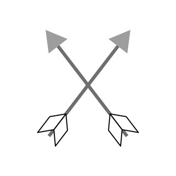 indian arrow isolated icon vector illustration design
