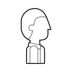 businessman profile avatar isolated icon vector illustration design