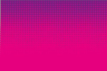 Comic pattern. Halftone background. Purple, pink color.