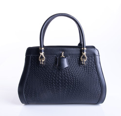 bag or black colour female bag on a background.