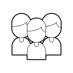 teamwork people avatars icon vector illustration design