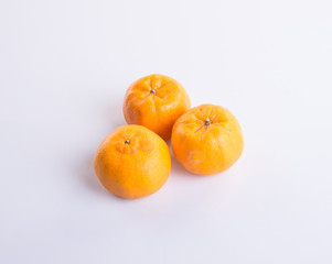 mandarin orange or clementine on the background.