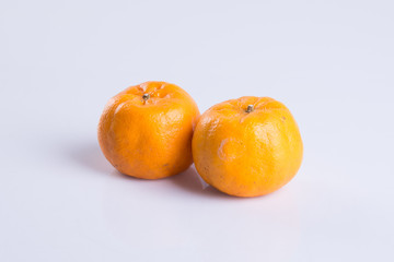 mandarin orange or clementine on the background.