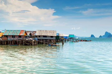 Ko Panyi fishing village at Phang Nga Bay in Thailand