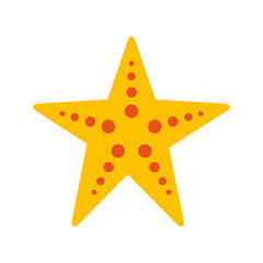 starfish sea life icon vector illustration design
