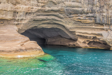 Cave over water in the Mediterranean Sea